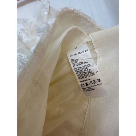 Zimmerman Ivory Postcard Applique Skirt Resort RTW 2022 Sold Out Rare NWT - Picture 6 of 7